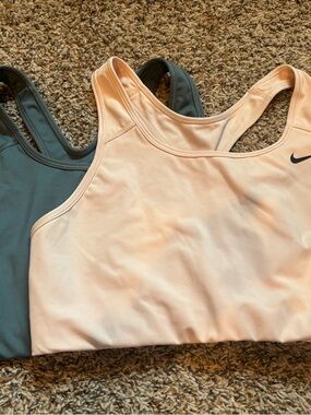 Nike Peach & Green Racerback Sports Bra (Peach & Green)
